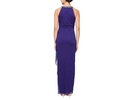 Long Mesh with Beaded Halter Neckline