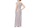 Long Corded Lace with Surplice Neckline