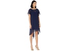 Chiffon Overlay Sheath Dress
