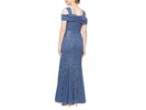 Long Sequins Lace Dress