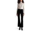 Farrah Mid Rise Bootcut Jeans in Super Black