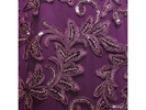 Long Embroidered Gown with Sweetheart Illusion Neckline and Chiffon Shawl