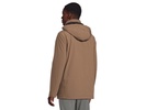 Hooded Rip Stop Water and Wind Resistant Jacket with Fleece Bib