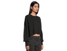 easy street crop sweater in black