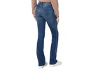 Hoyt Five-Pocket Mini Bootcut Jeans with Raw Hem Finish in Get Rolling