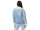 Denim and Sherpa Oversized Jacket in Crash Course