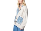 Denim and Knit Cardigan in Last Call