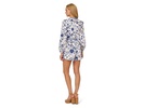 Print Tie Front Romper