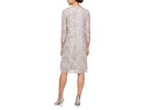 Short Embroidered Mock Dress with Illusion Sleeves