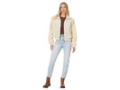Faux Fur Sweater Bomber Jacket