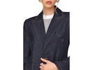 Structured Double Breasted Denim Coat