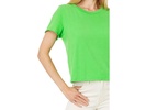 Jackie Raw Edge Crew Neck Tee