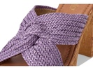 Adorned Raffia Platform Slide
