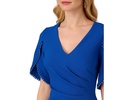 Knit Crepe Pearl Trim Dress