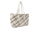 Anne Klein Woven Tote With Detachable Pouch