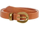 Chunky Buckle Skinny Leather Belt