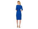 Knit Crepe Pearl Trim Dress