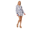 Print Tie Front Romper