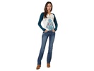 Real Mid- Rise Arrow Fit Gianna Stackable Straight Leg Jeans in Stryker