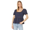 Schiffley Peplum Puff Sleeve Top