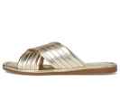 Courage Metallic Leather Slide Sandal