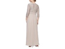 Long Sequins Lace Empire Waist Dress