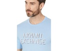 Regular Fit Cotton Jersey Armani Exchange Logo Lines Tee