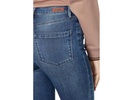 Hoyt Five-Pocket Mini Bootcut Jeans with Raw Hem Finish in Get Rolling