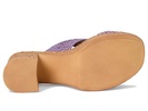Adorned Raffia Platform Slide