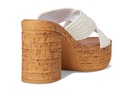 Adorned Raffia Slide Sandal
