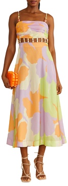 AMUR Women's Georgie Beaded Waist Midi