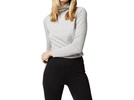 superfine funnel-neck sweater in silver cashmere
