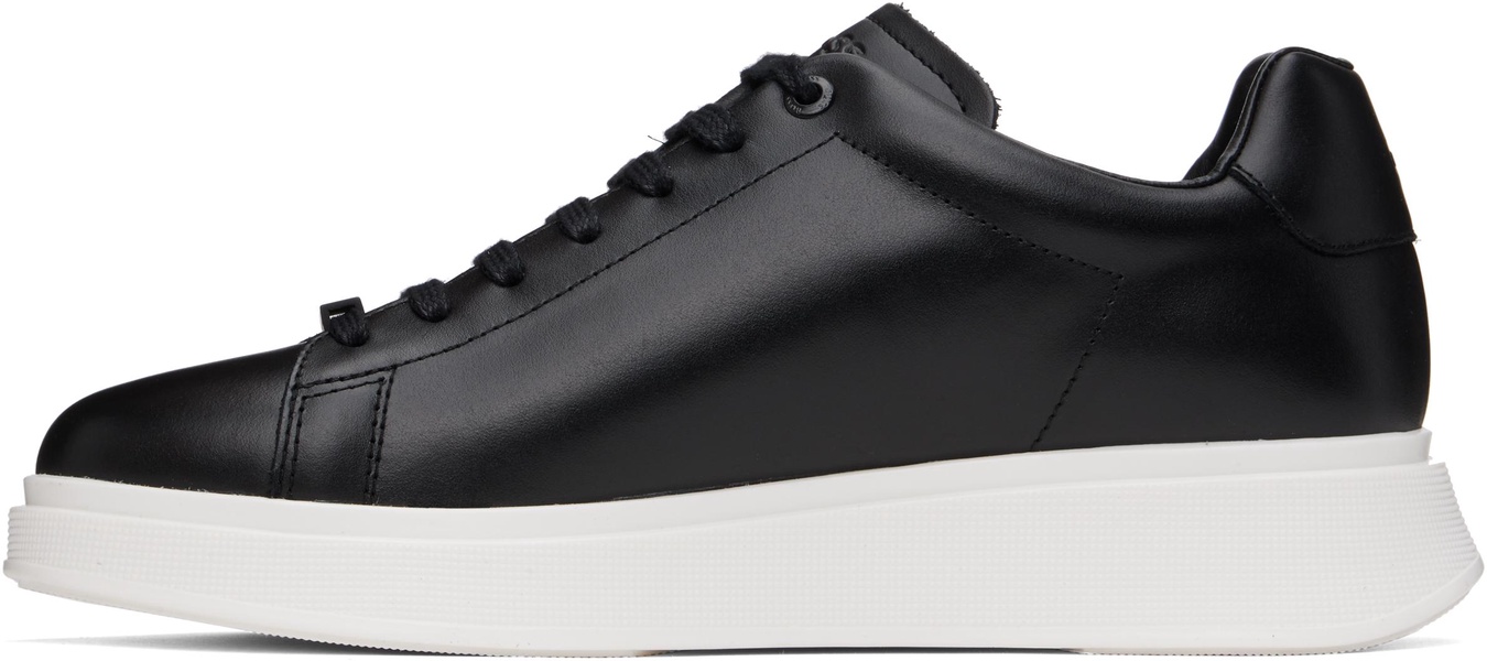 Black Leather Sneakers