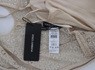 Dolce & Gabbana  Beige Ricamo Cutout Cotton Sheath Dress