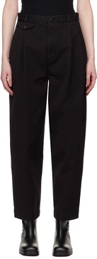 denim becker trousers in black
