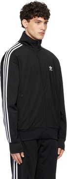 adidas Originals adicolor Firebird track top in black & white