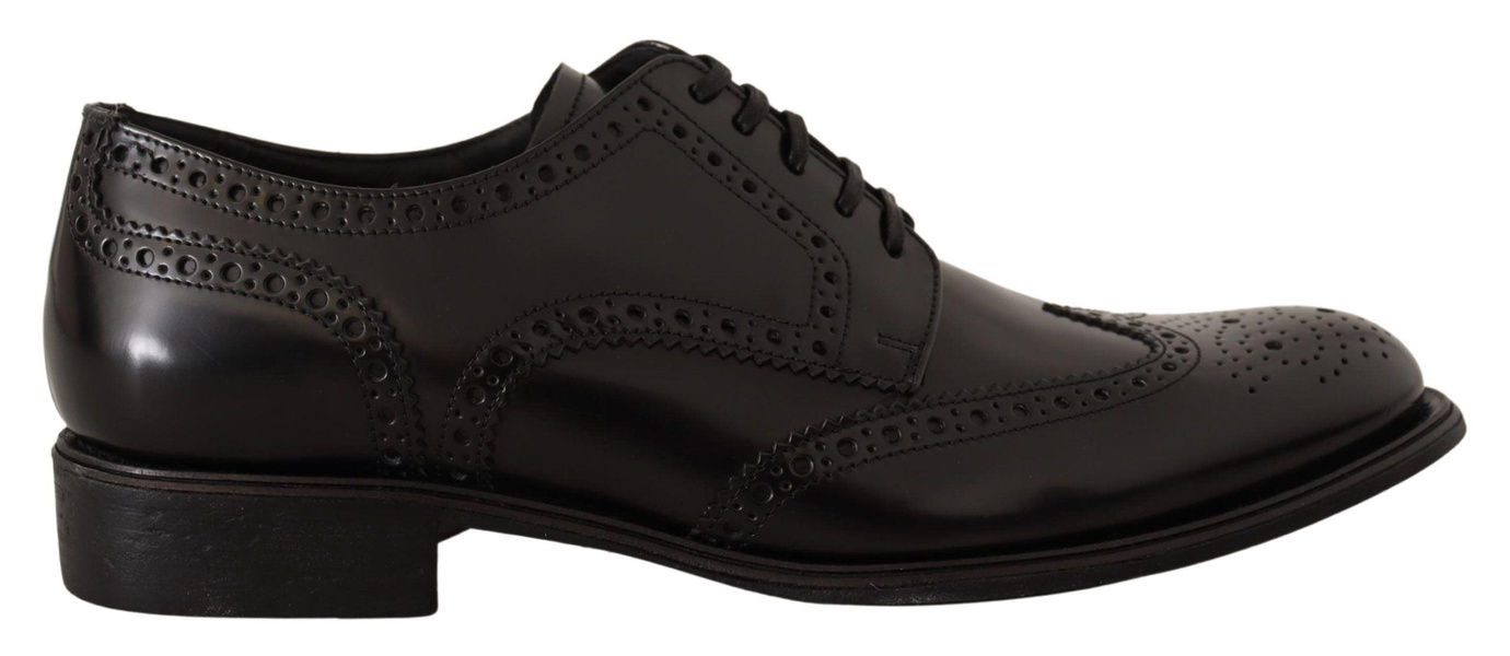 dolce & gabbana elegant wingtip derby oxford men's shoes