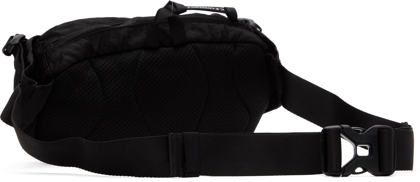 Black Nylon B Crossbody Pack Bag