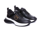 Pinko And Gold Leather Ariel Sneakers