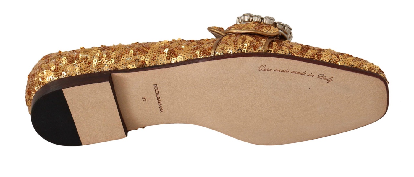 Embellished Loafers with Sequins and Crystals by Dolce & Gabbana