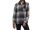 project flannel shirt in charcoal/moonstone plaid