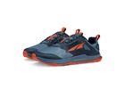 men's lone peak 8 trail running shoes in blue/orange