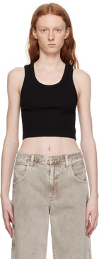 Poppy Cotton-Blend Cropped Tank Top