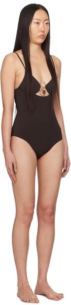 Brown Nebular Swimsuit