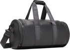 Gray Holdall Faux-Leather Duffle Bag
