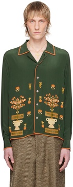 Green Beaded Paddock Sampler Shirt