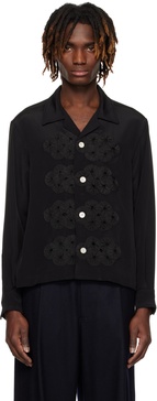 Black Ribbon Garland Shirt