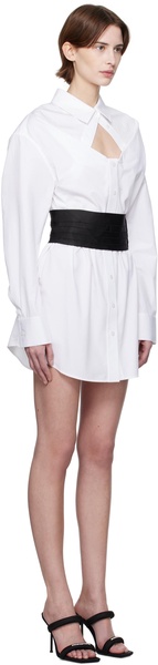 White Deconstructed Minidress