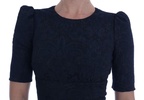 Dolce & Gabbana  Black Blue Flare Mini Dress