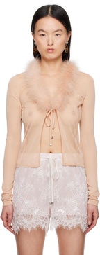Pink Knitted Cardigan